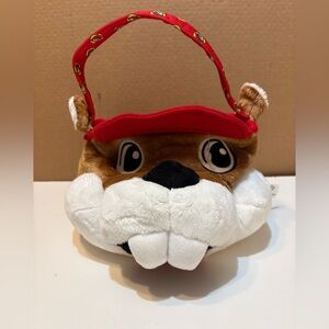 Buc-ee's Beaver Head Plush Bag Easter/Halloween Basket 8" Wide
